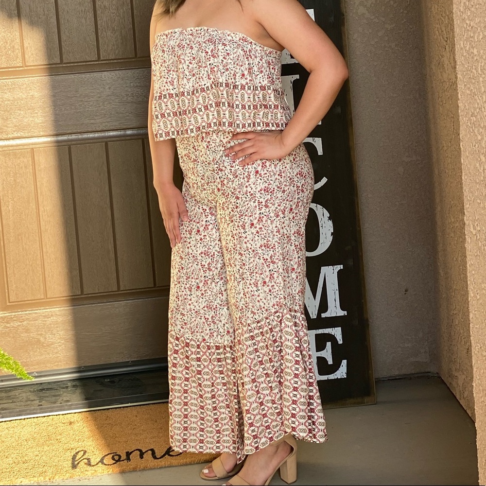Strapless jumpsuit